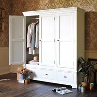 venice white triple wardrobe