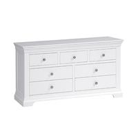 Venice White 3 over 4 Drawer Chest