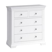 Venice White 2+3 Drawer Chest