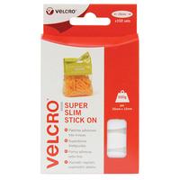 VELCRO® VEL-EC60213 Super Slim Stick On Ovals 35 x 12mm - White - ...