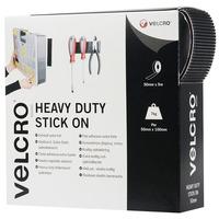 velcro brand vel ec60243 heavy duty stick on tape 50mm x 5m black