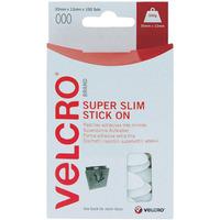 VELCRO® VEL-EC60212 Super Slim Ovals 35 x 12mm - White - Pack Of 18
