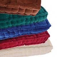 Velour Armchair Booster Cushions Colour - Cream
