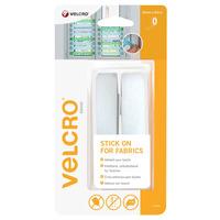 VELCRO® Brand VEL-EC60410 Stick On For Fabrics Tape 19mm x 60cm - ...