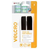 VELCRO® Brand VEL-EC60411 Stick On For Fabrics Tape 19mm x 60cm - ...