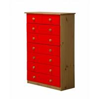 Verona 6 plus 2 Drawer Chest Red