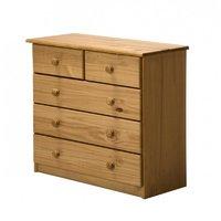 verona 3 plus 2 drawer chest antique