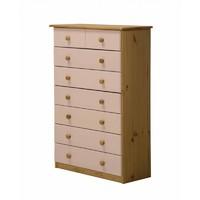 verona 6 plus 2 drawer chest pink