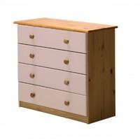 Verona 4 Drawer Chest Pink