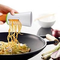 Vegetable Spiralizer Safety 2-Blade Design Handheld Compact Veggie Spiral Slicer