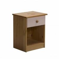 verona 1 drawer bedside table pink