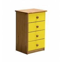 Verona 4 Drawer Bedside Table Lime