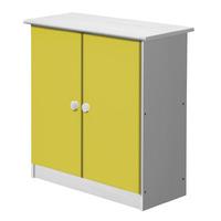 Verona White Cupboard with Lime
