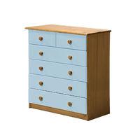 Verona 4 plus 2 Drawer Chest Baby Blue