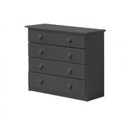 Verona 4 Drawer Graphite Chest with Graphite