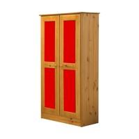 Verona 2 Door Wardrobe - Red