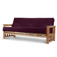 Vegas 2 Seater Futon Victoria Plum Supreme Mattress