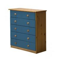 Verona 4 plus 2 Drawer Chest Blue