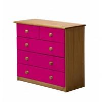 Verona 3 plus 2 Drawer Chest Fushia