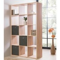 Version Shelving Unit In Sonoma Oak With 15 Compartments