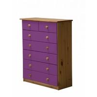 Verona 5 plus 2 Drawer Chest Purple