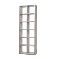 Version Wooden Shelving Unit In Sorrento Oak With 12 Compartment
