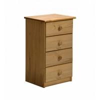 Verona 4 Drawer Bedside Table Antique