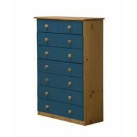 Verona 6 plus 2 Drawer Chest Blue