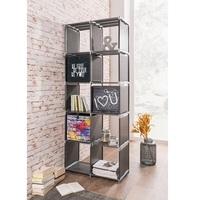 Vetra Shelving Unit Tall In Anthracite With 10 Compartments
