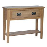 vermont console table in ashwood with 1 drawer