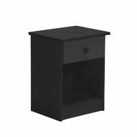 Verona 1 Drawer Bedside Table Graphite with Graphite