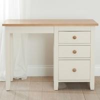Verso Dressing Table In Solid Pine And Ash With 3 Drawers