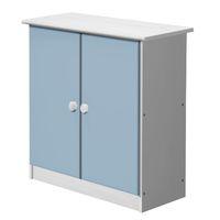 Verona White Cupboard with Baby Blue