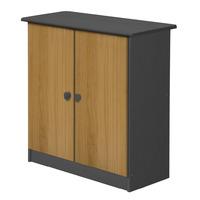 Verona Graphite Cupboard with Antique