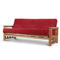 vegas 2 seater futon louisa red supreme mattress