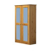 verona 2 door wardrobe baby blue