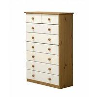 Verona 6 plus 2 Drawer Chest White