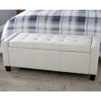 Verona Upholstered Ottoman in Cream