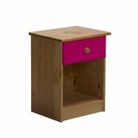 Verona 1 Drawer Bedside Table Fushia