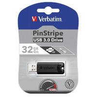 Verbatim 32GB Store\'n\'Go Pinstripe USB 3.0 Flash Drive