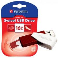 Verbatim Store \'n\' Go Swivel (16GB) USB 2.0 Flash Drive (Red)