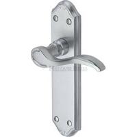 Verona Small Lever Latch (Set of 2) Finish: Satin Chrome