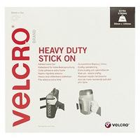 velcro heavy duty stick on tape hookloop 50mm black 5 metre roll