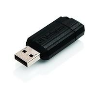 Verbatim 49064 32GB PinStripe USB 2.0 Flash Drive - Black