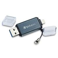 Verbatim 49301 64GB Dual USB 3.0 Lightning Drive - Graphite