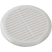 Vent grille 4-piece set PVC Suitable for pipe diameter: 50 mm Wallair Furniture grid round 50 mm, white