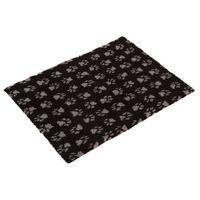 Vetbed® Isobed SL Paw Pet Blanket - Black/Grey - 75 x 50 cm (L x W)