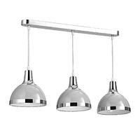 vermont pendant light 3 flint grey shades chrome