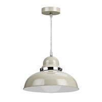 vermont pendant light clay colour chrome