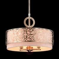 venera fabric pendant lamp with metal adornments